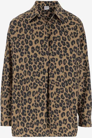 Aspesi Cotton Shirt With Leo Pattern