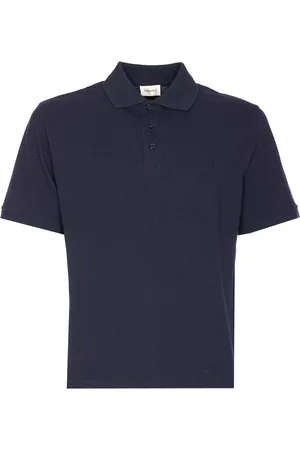 Saint Laurent Logo Embroidery Polo Shirt
