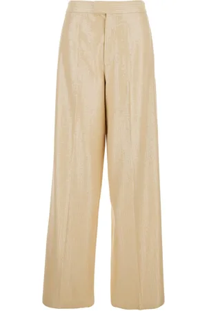 FEDERICA TOSI Pants With All-over Applied Sequins In Tech Fabric Woman