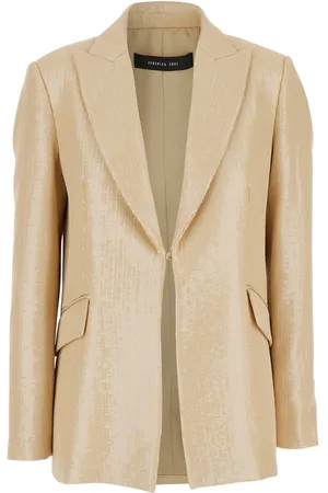FEDERICA TOSI Jacket With All-over Sequins In Tech Fabric Woman