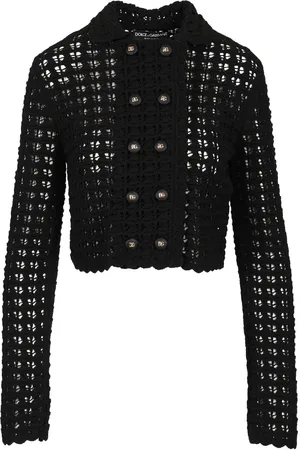 Dolce & Gabbana Crochet Wool Cardigan
