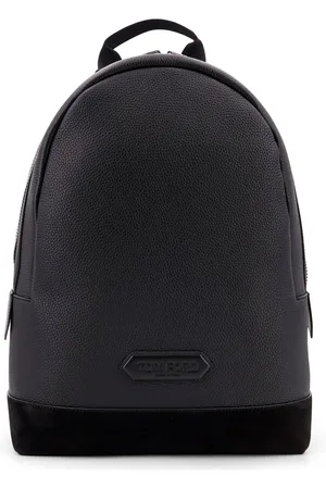 Tom Ford Sport Textured Leather Backpack With Suede Insert