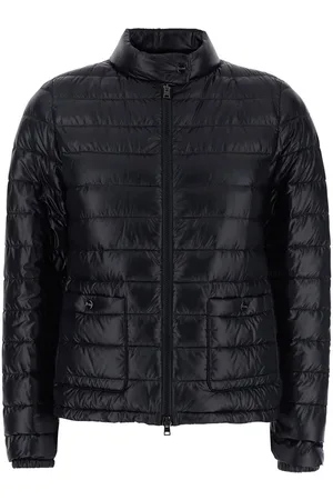 HERNO Quilted Down Jacket With Raised Collar And Front Pockets In Tech Fabric Woman