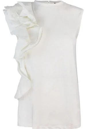 Liu Jo Ruffle Detailed Sleeveless Top