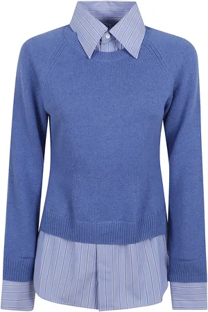 Stella McCartney Cashmere Knit And Shirting Jumper