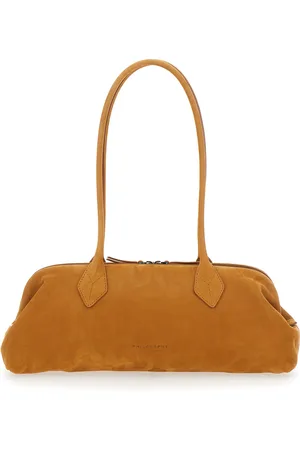Serafini Marla Shoulder Bag With Two Long Handles In Suede Woman