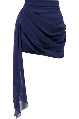 Elisabetta Franchi Viscose Mini Skirt With Silk Insert