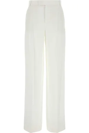 BLUMARINE Gabardine Wide-leg Pant