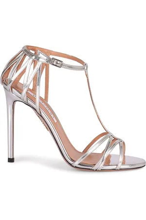 Aquazzura Forever More Mirror-effect Sandals