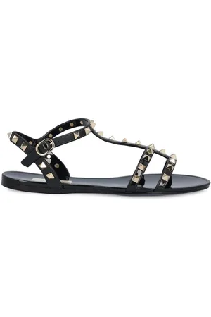 VALENTINO GARAVANI Garavani Rockstud Open Toe Flat Sandals