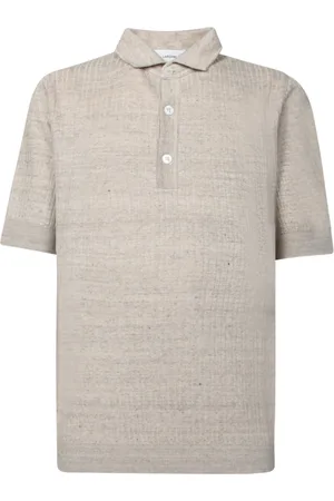 LARDINI Linen And Cotton Polo Shirt