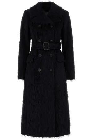 Sportmax Black Alpaca Blend Modico Coat