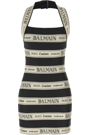Balmain Black Viscose Dress