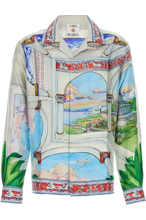 Casablanca Pure Silk Shirt With Graphic Print