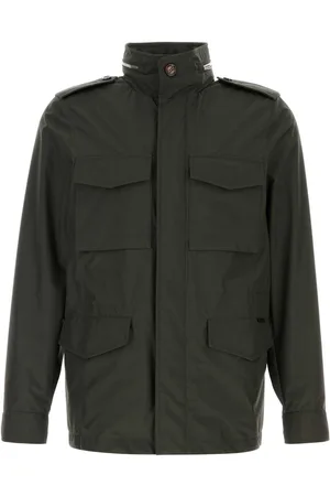 MOORER Bottle Green Polyester Denver Jacket