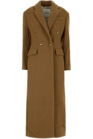 Nanushka Camel Wool Blend Ferris Coat
