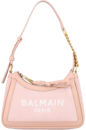 Balmain B-army Shoulder Bag-suede Leather & logo