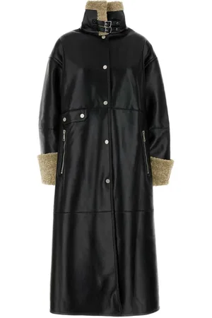 Nanushka Black Synthetic Leather Liesel Coat