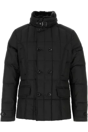 MOORER Black Polyester Siro Down Jacket