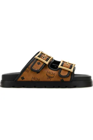 MCM Printed Canvas Slippers