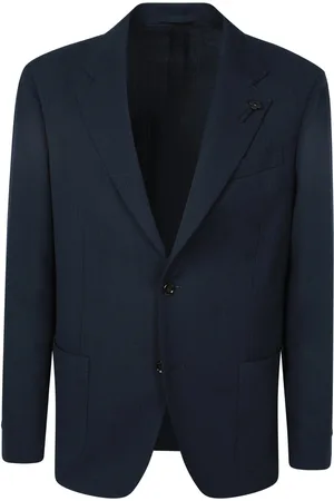 LARDINI Navy Wool Blazer