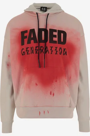 44 Label Group Faded Gen Cotton Sweatshirt With Print