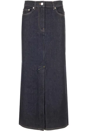 Loulou Studio Long Denim Skirt