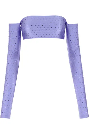 The Andamane Embellished Stretch Nylon Top