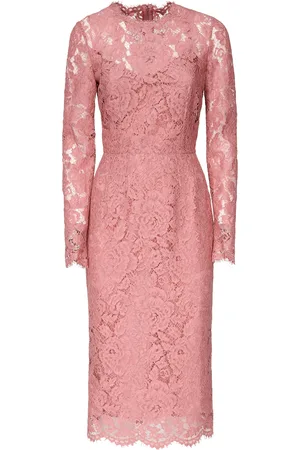 Dolce & Gabbana Lace Sheath Longuette Dress