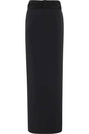 Elisabetta Franchi Satin Bow Crêpe Skirt
