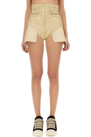 Rick Owens Dirt Cutoffs Parchment Shorts