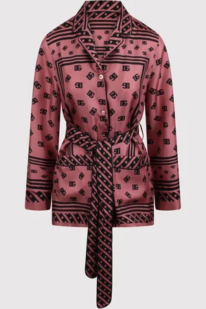 Dolce & Gabbana Pyjama Shirt With Allover Dg Logo Print