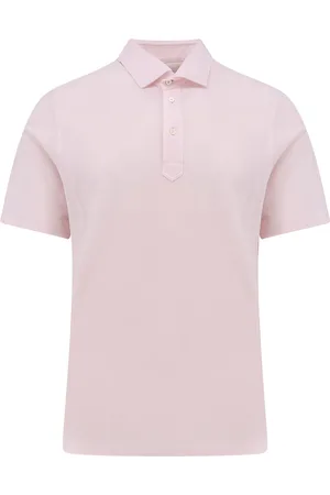 Brunello Cucinelli Cotton And Linen Polo Shirt With Classic Collar