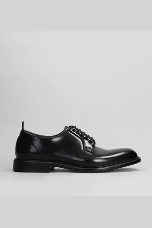 Green george Lace Up Shoes In Leather