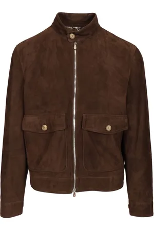 Brunello Cucinelli Suede Biker Jacket