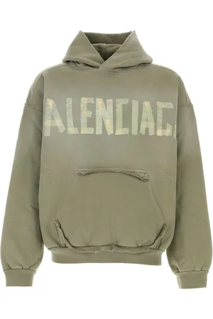 Balenciaga Sage Green Cotton Sweatshirt