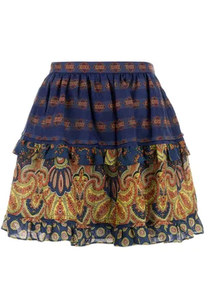 VALENTINO GARAVANI Printed Linen Skirt