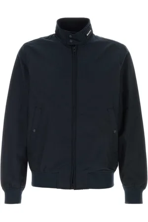 Woolrich Navy Blue Cotton Blend Cruiser Bomber Jacket