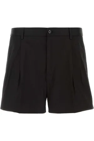 Dolce & Gabbana Black Gabardine Bermuda Shorts