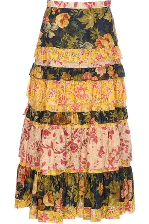 VALENTINO GARAVANI Apres Lhiver Macro Flower Skirt
