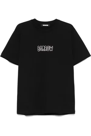 BARROW Cotton T-shirt With Teddy Tennis Print