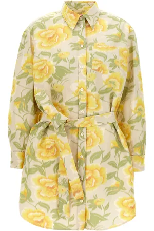 Kenzo Peonies Kimono Sleeve Dress