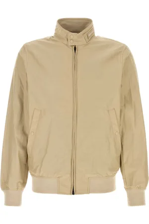 Woolrich Sand Cotton Blend Cruiser Bomber Jacket