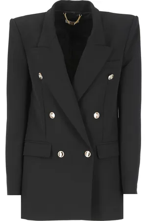Elisabetta Franchi Crepe Double Breasted Blazer