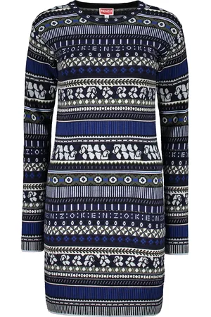 Kenzo Jacquard Knit Mini-dress