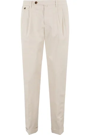 BRIGLIA Pant Doppia Pinces Cotone Lino