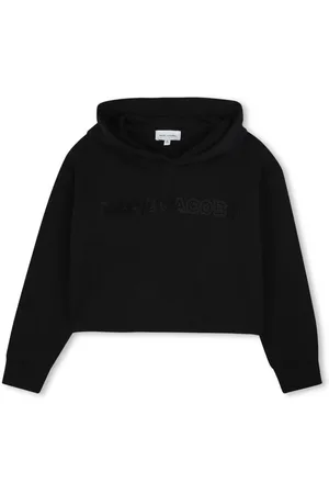Marc Jacobs Hoodie With Fixed Hood And Tonal Logo Lettering On The Front In Cotton Girl
