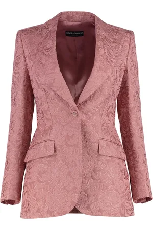Dolce & Gabbana Cotton Blend Jacquard Blazer