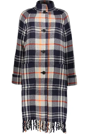 Kenzo Checked Wool Coat