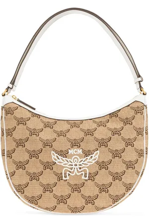MCM Logo Printed Shoulder Bag